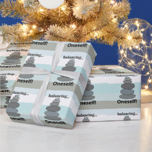 Papier Cadeau Équilibrage de pierre