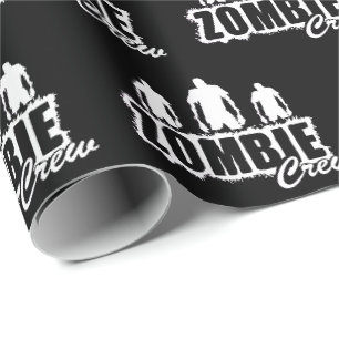 Papier Cadeau Équipage de zombi avec trois zombis
