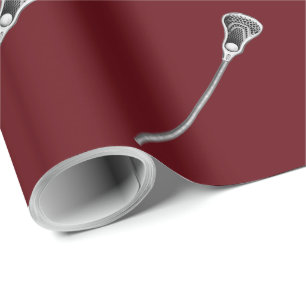 Papier Cadeau Équipe de crosse Maroon Cadeau