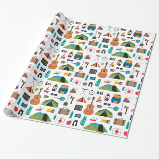 Papier Cadeau Équipement de camping
