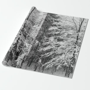 Papier Cadeau Érable En Neige