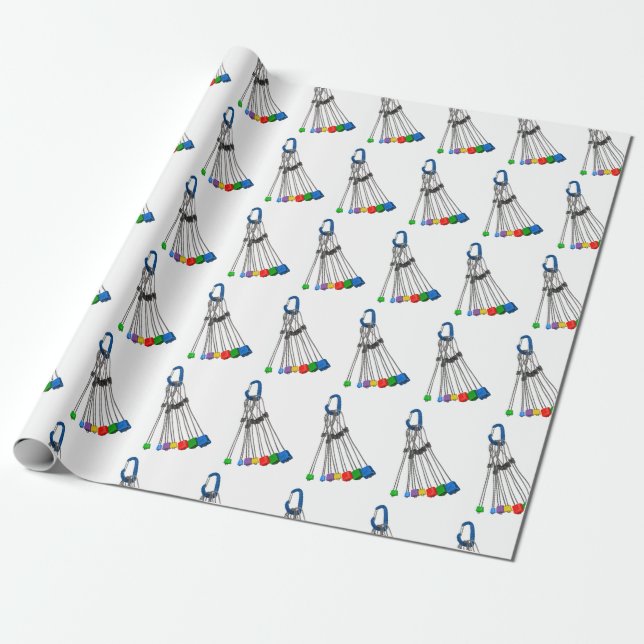 Papier Cadeau Escaladeurs de roche Équipement de protection natu (Déroulé)