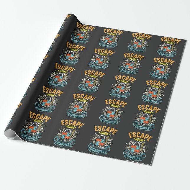 Papier Cadeau Escape Room Enthousiaste Puzzle Game Adventure (Déroulé)