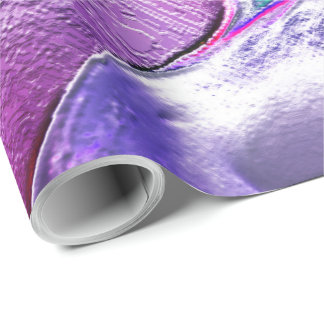 Papier Cadeau Esculpido de métal fosco, nas cores lilás e roxo