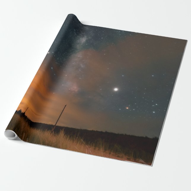 Papier Cadeau Espace adorable (Déroulé)