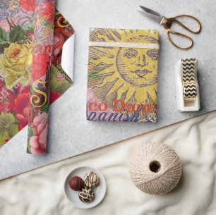 Papier Cadeau Espagne Sunshine Espagnol Travel Art