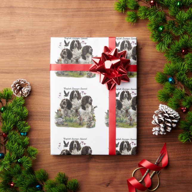 Papier Cadeau Espagnol Springer anglais, Art (Cadeau de vacances)