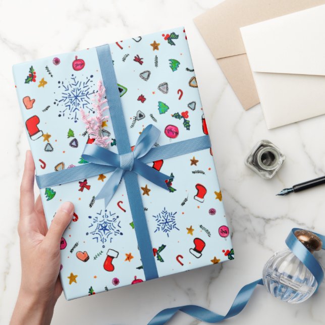 Papier Cadeau Esprit de Noël (Cadeaux)