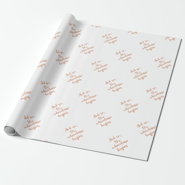 Papier Cadeau Et ainsi, l'aventure commence - l'inspiration de (Déroulé)