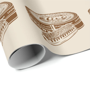 Papier Cadeau étain à chaussures Brown