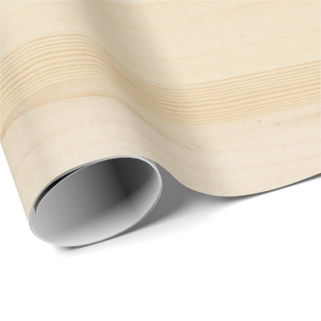 Papier Cadeau Étal de boucher - bois blond (Coin rond)