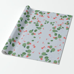Papier Cadeau Étang de poisson rouge