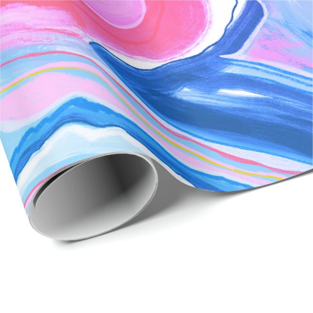 Papier Cadeau Été 70 Miami chaleur bonbon plaisir cadeau envelop (Coin rond)