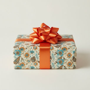 Papier Cadeau Été Rétro