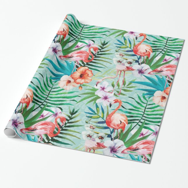 Papier Cadeau Été tropical (Déroulé)