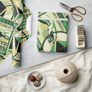 Papier Cadeau Ethereum Crypto ETH Millionaire Graphique