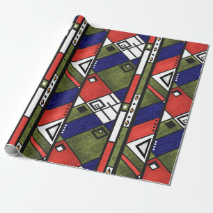 Papier Cadeau Ethno africain sans couture traditionnelle motif