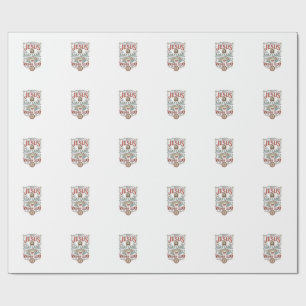 Papier Cadeau Étiquette de savon Jésus Lavé Propre Savon Jésus L