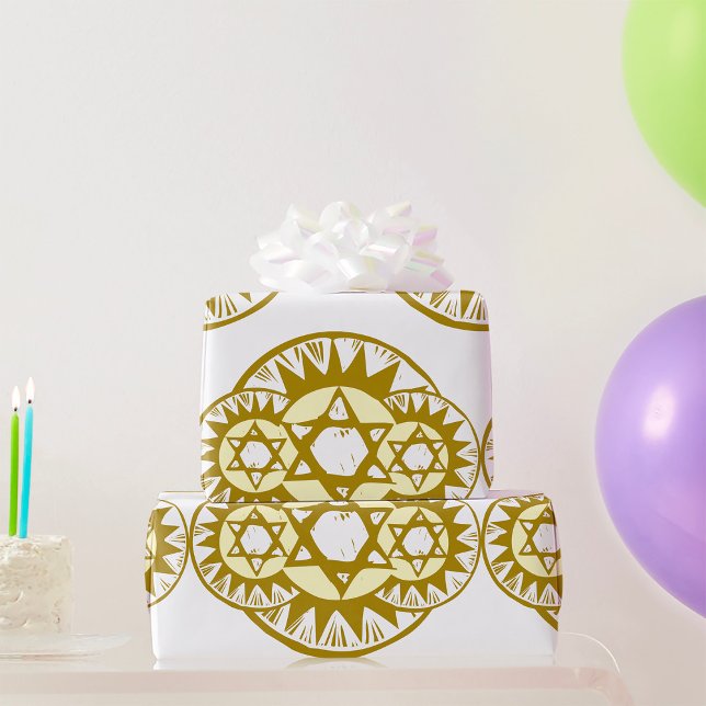 Papier Cadeau Étoile De David (Créateur téléchargé)