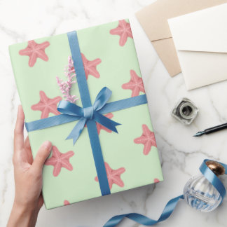 Papier Cadeau Étoile de mer mignonne