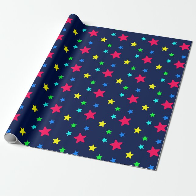 Papier Cadeau Étoiles (Déroulé)