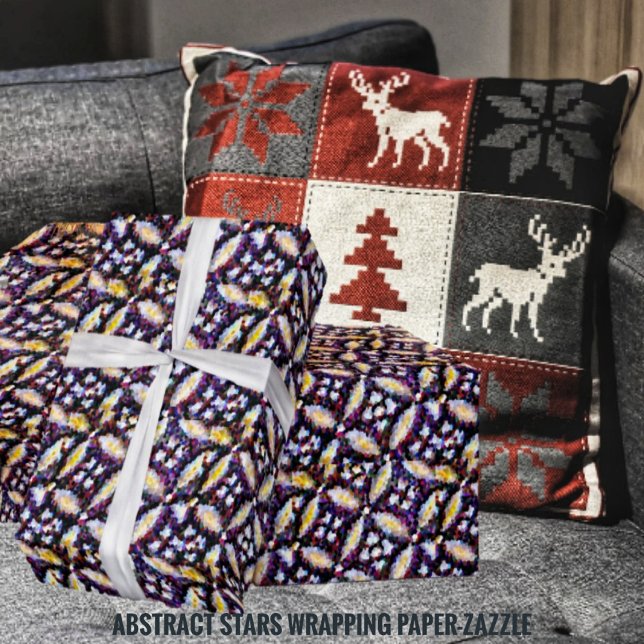 Papier Cadeau Étoiles Abstraites (Créateur téléchargé)
