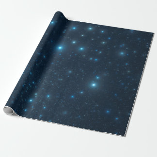 Papier Cadeau Étoiles bleues