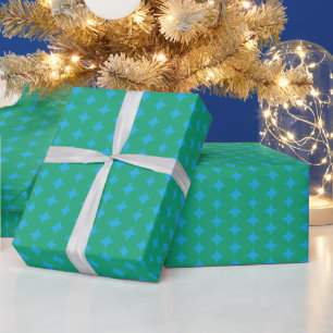Papier Cadeau Etoiles géométriques modernes du milieu du siècle 