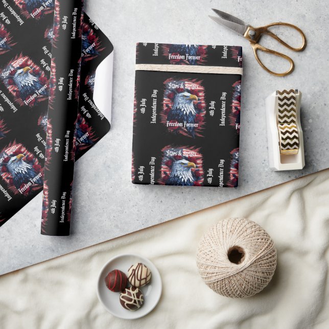 Papier Cadeau Etoiles & Stripes Drapeau Liberté pour l'aigle à t (Artisanat)