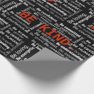 Papier Cadeau Être un texte inspirant sur le noir