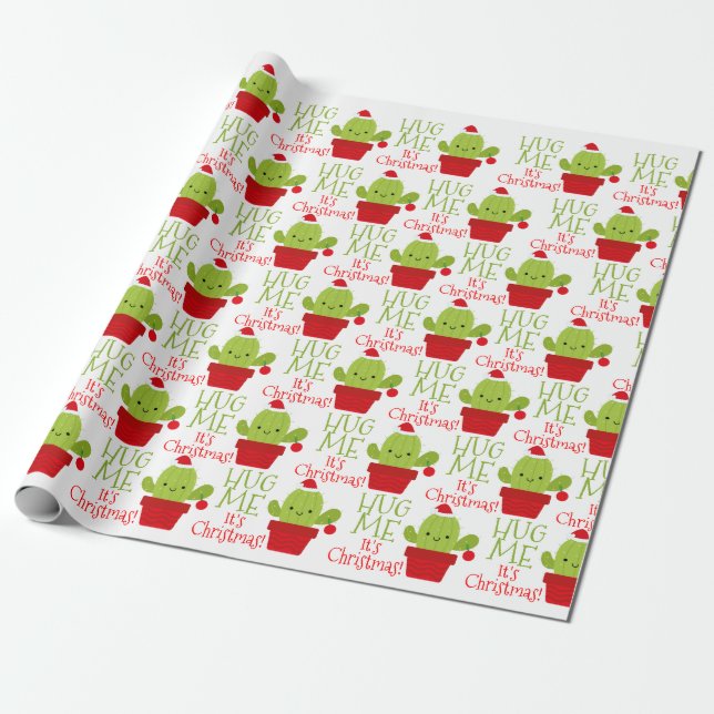 Papier Cadeau Étreignez-moi que c'est papier d'emballage de Noël (Déroulé)