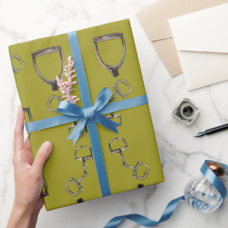 Papier Cadeau étriers & mors rose