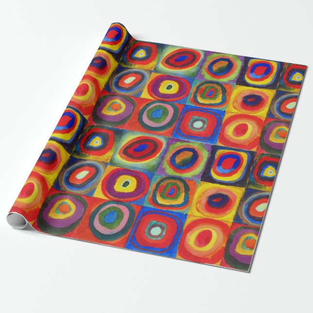 Papier Cadeau Étude de couleur par Wassily Kandinsky (Déroulé)