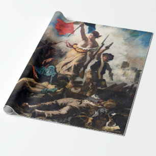 Papier Cadeau Eugene Delacroix - Liberté À La Tête Du Peuple