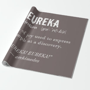 Papier Cadeau Eureka Définition Archimède Principale Science