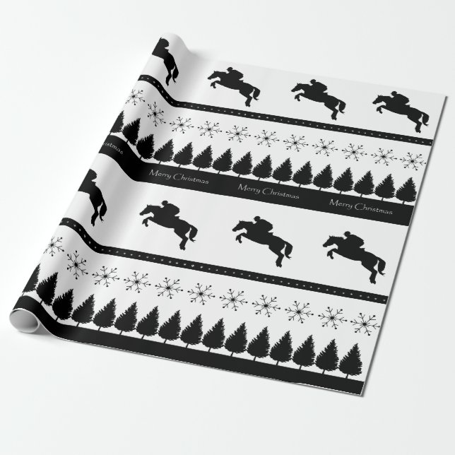 Papier Cadeau Eventer équestre (Déroulé)