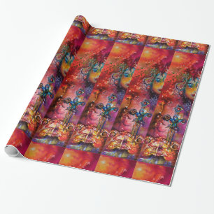 Papier Cadeau EXCALIBUR, rouge violet bleu