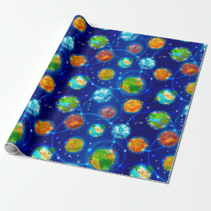 Papier Cadeau Exoplanètes
