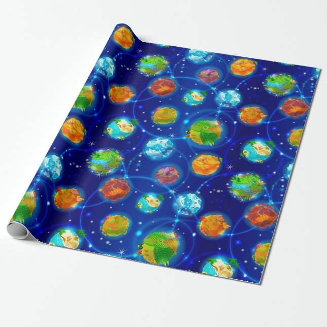 Papier Cadeau Exoplanètes (Déroulé)