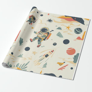 Papier Cadeau Explorateur d'astronautes