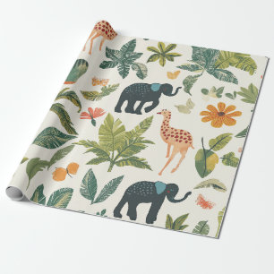 Papier Cadeau Explorateur Jungle