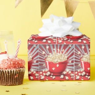 Papier Cadeau Explosion de Popcorn Bowl