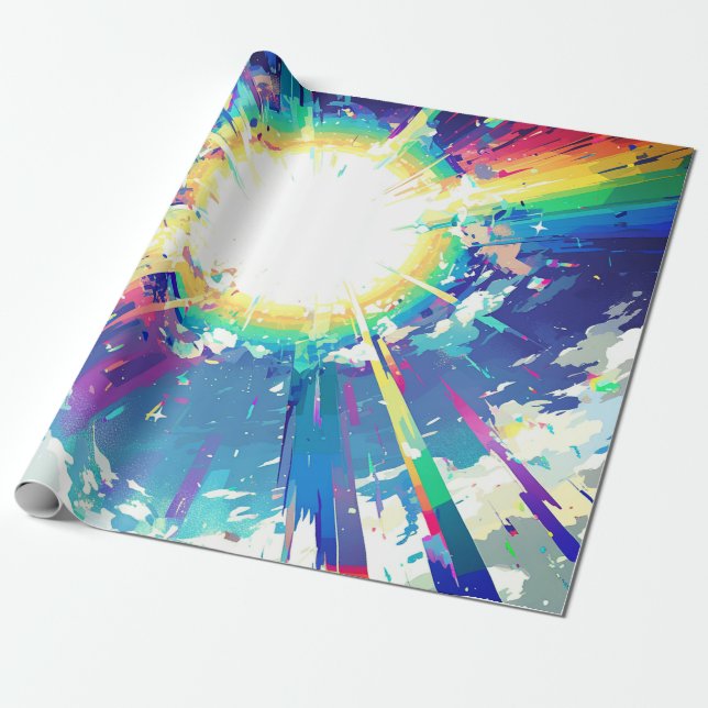 Papier Cadeau Explosion sonique (Déroulé)