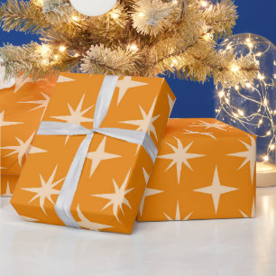 Papier Cadeau Explosions Atomiques de Style Milieu de Siècle sur