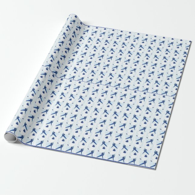 Papier Cadeau FA18 avec papier d'emballage pour coeur de nuage (Déroulé)