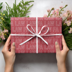 Papier Cadeau Fa Law Law avocat drôle blague de Noël