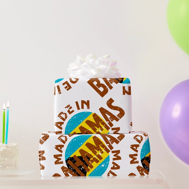 Papier Cadeau Fabriqué Aux Bahamas (Créateur téléchargé)