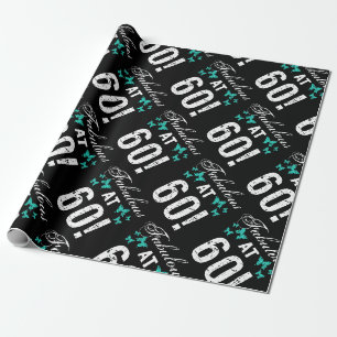 Papier Cadeau Fabuleux 60e anniversaire pour elle
