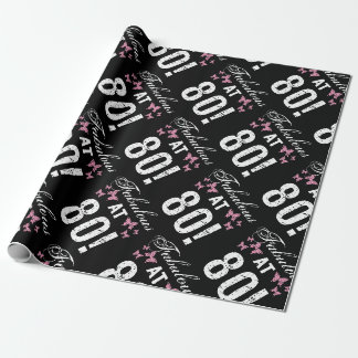 Papier Cadeau Fabuleux 80e anniversaire