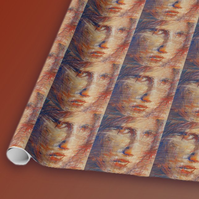 Papier Cadeau Face Abstraite (Créateur téléchargé)